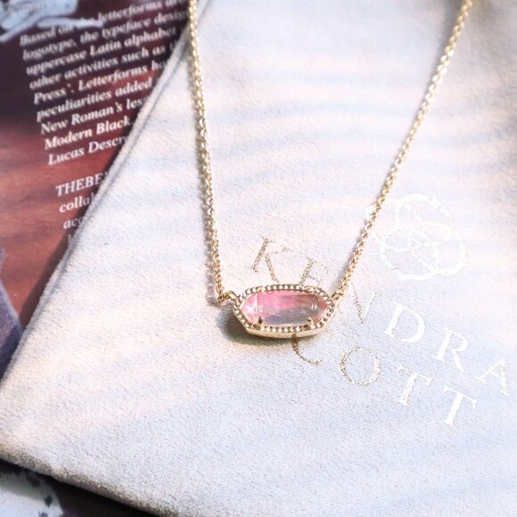 NEW Kendra Scott Elisa Necklace Gold Watercolor - Picture 2 of 2